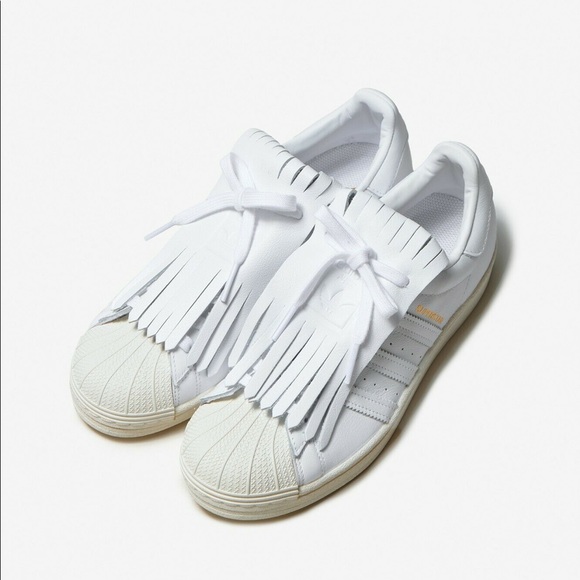 ADIDAS OG FV3421 Fringe Leather SUPERSTAR FR Shoes - Picture 3 of 5